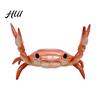 Creative Pen Holder Weightlifting Crab Desktop Organizer Decorative Ornament Desk Accessory for School Office Home PVC