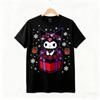 Kuromi Funny Christmas T Shirt Couple Holiday Street Style Outfit Cute Casual Fashion Comfortable Breathable Unisex Cotton