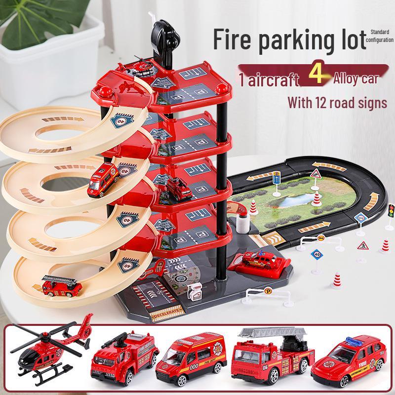 

Kids Multi-Level Alloy Car Parking Adventure Puzzle Playset