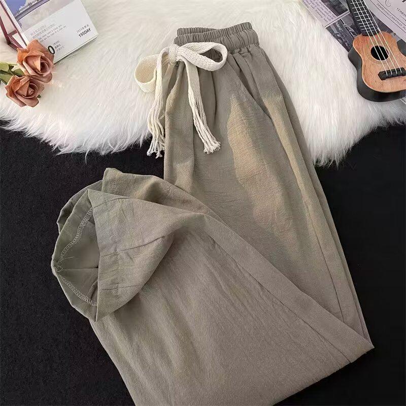 

Men s Korean-Style Wide-Leg Pants: Spring/Autumn High Street Casual L чорний