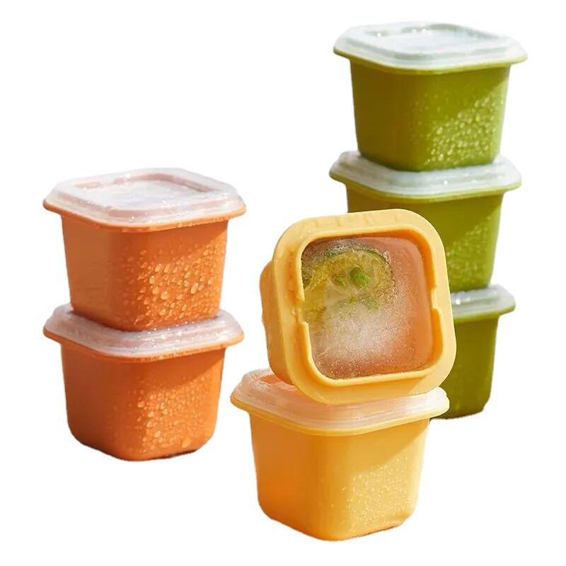 

Ice Cube Silicone Mold Food Grade Ice Maker Non-toxic and Durable Household Summer Ice Box Silicone Ice Maker Ice Making Tool золотой