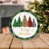 Plaid Print Christmas Disposable Tableware Set Serves 24 Disposable Paper Tableware  New Year