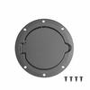 Schwarze Kraftstoffklappe Tankdeckel Gasdeckel Abdeckung für Jeep Wrangler TJ 1997-2006
