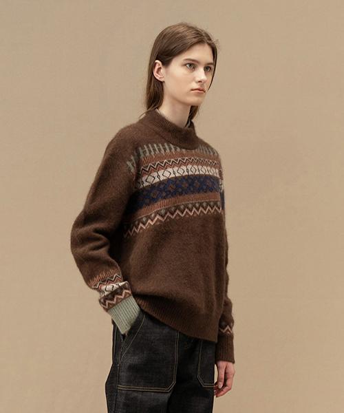 Avamolly Fox Raccon Knit (Mbrown) Brown/Free