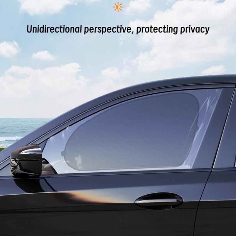 Car Summer Black Mesh Side Gear Car Sunscreen/Side Gear Rear Window Gear Unidirectional Perspective Sunshade Performance Good