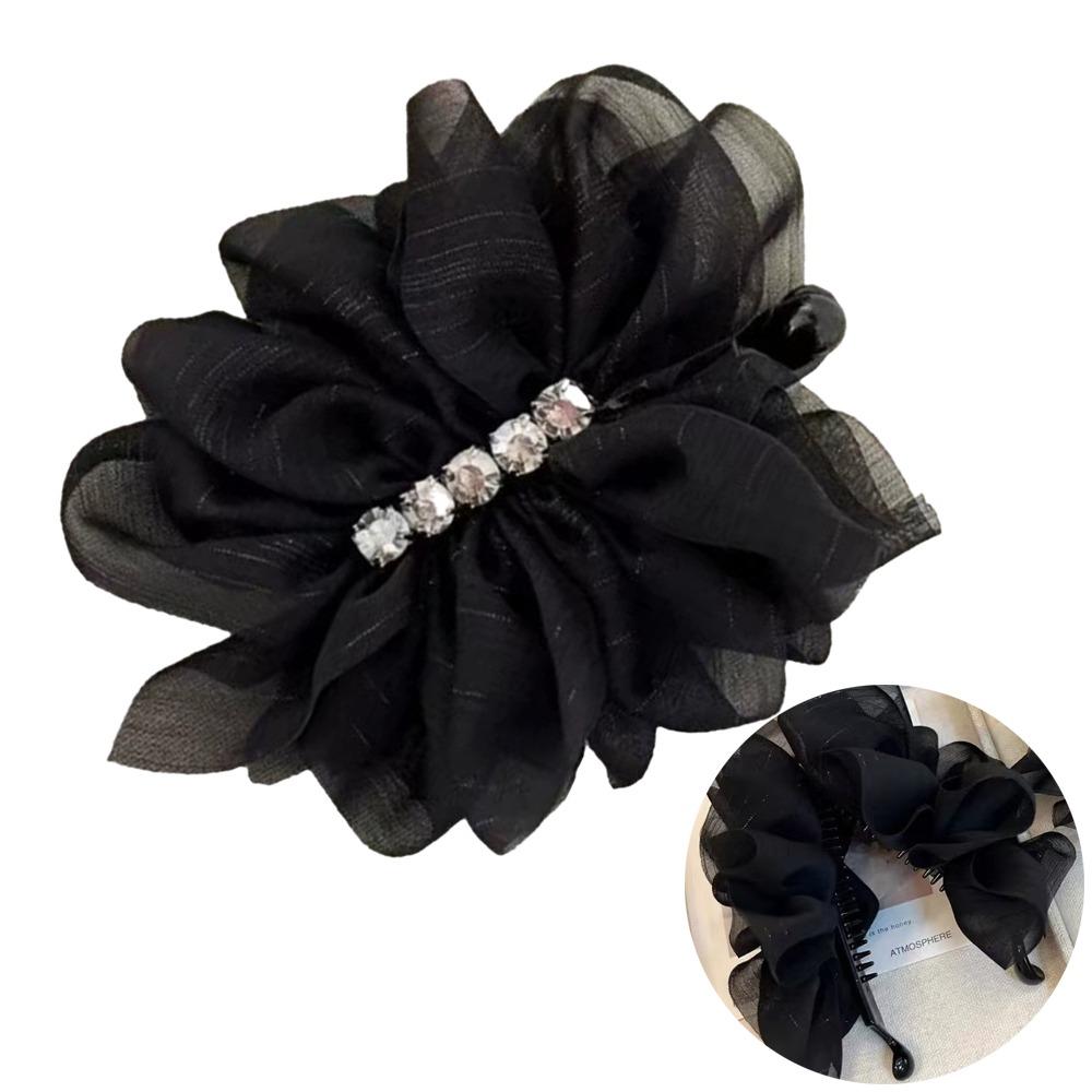 Quality Material Grab Clip Mesh Design Shark Clip Korean Fashion Ponytail Hair Clip  Hair Styling