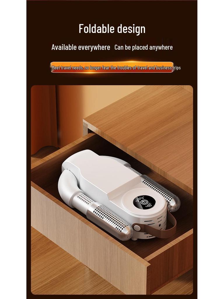 Smart Home Shoe Dryer with Timer - Dehumidifies, Deodorizes, and Sterilizes