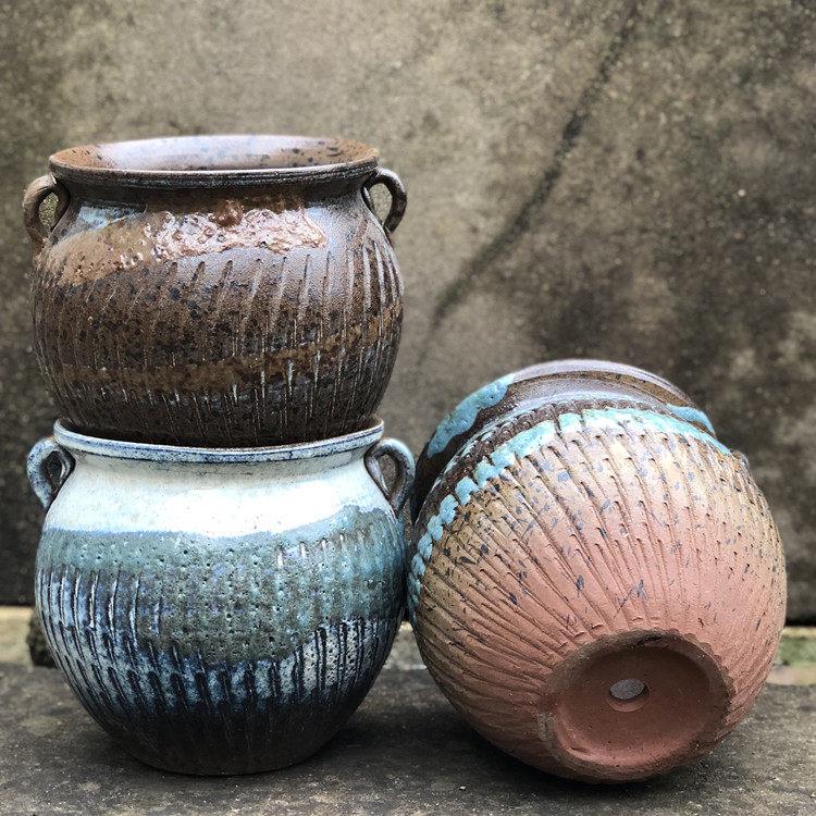 Sonderangebot: Retro Terrakotta Hoher Blumentopf für Sukkulenten oder Rettich