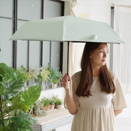 Nifty Colors Folding Umbrella, Solani Light-Blocking Automatic Mini 53, 2434MG