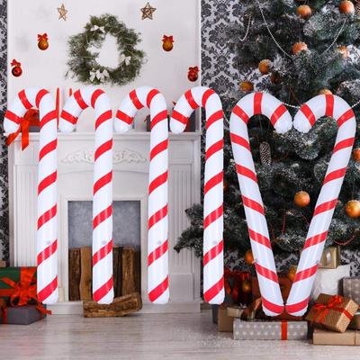 90 cm aufblasbare Weihnachts-Zuckerstangen, aufblasbare Zuckerstangen für Weihnachten, Innen- und Außendekorationen, Partygeschenke, Weihnachtsdekorationszubehör