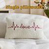 30*50cm Valentine's Day Pillowcase Soft Decorative Heart Pillow Cover Concealed Zipper Detachable Love Pillowcase Living Room