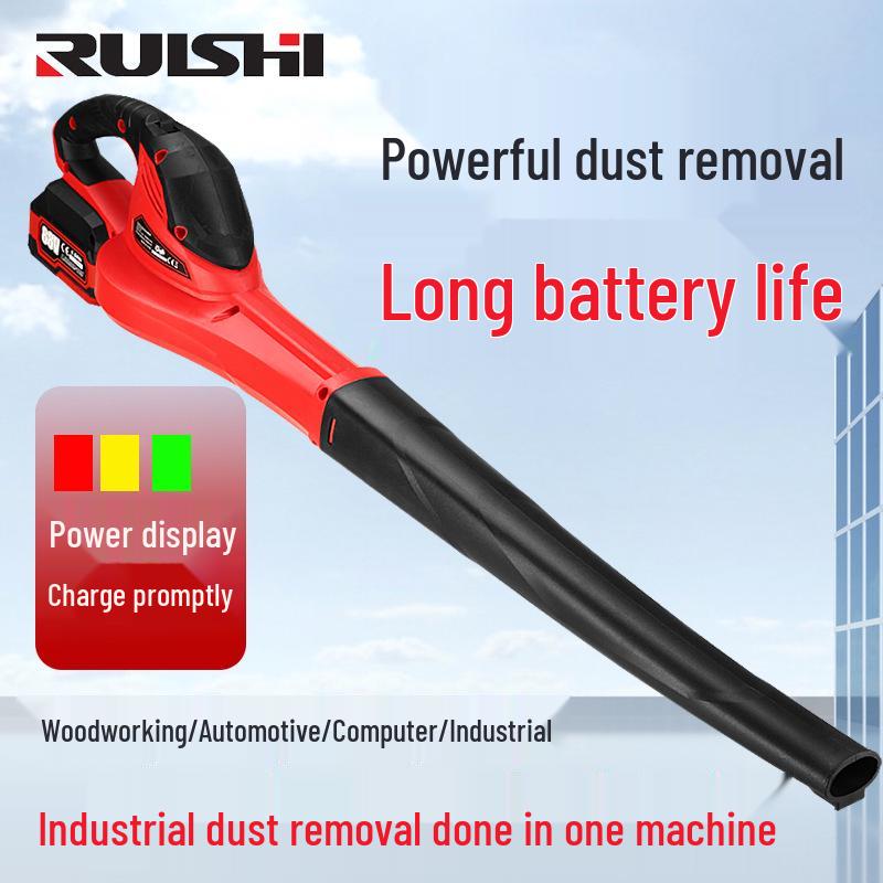 Ruishi High-Power Rechargeable Hair Dryer & Dust Blower/Vacuum for Home & Industrial Use