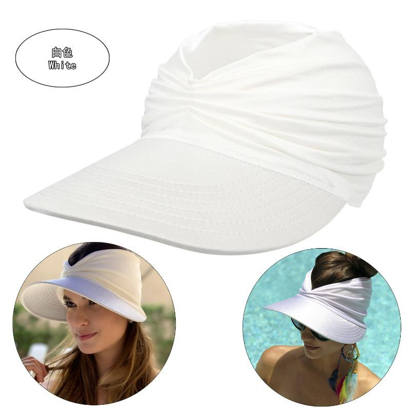 Beach Sun Hat Women's Empty Top Hat 50 + Sun Protection Hat Women's Outdoor Sports Hat