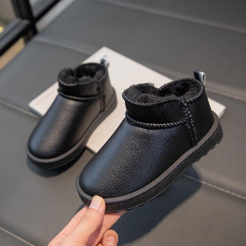 Baby cotton boots waterproof and non-slip children's snow boots piled and thickened boys' cotton shoes girls' warm manufacturers