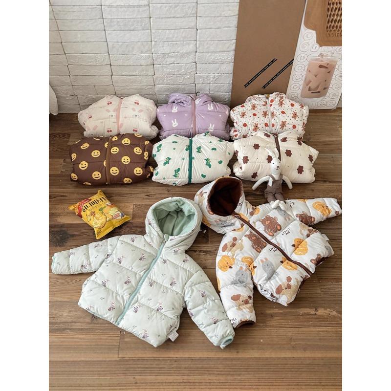 Autumn and Winter Double-sided Down Cotton Jacket, Children's Thick and Plush Children's Clothing, Short Jacket, Jacket