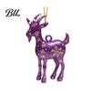 Acrylic Festive Pendants 2D Goat Christmas Tree Ornament, Zodiac Hanging Pendant with Gold String, Year Decor for Party of The Ornament 2027, Chinese
