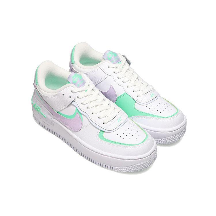 Nike Wmns Air Force 1 Shadow Infinite Lilac Football Grey Green Glow White CU8591-103