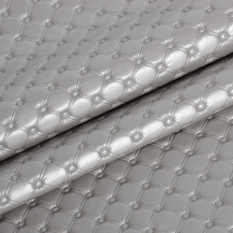 100x138cm Artificial Synthetic PU Leather Fabric For Diy Background Wall Sliding Door Bedhead Upholstery Decor Material