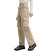 FILA Fleece Woven Casual Versatile Multi-Pocket Cargo Pants Women pants Beige F11W519801FBG
