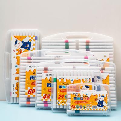 Acrylic Marker Colorless Children'S Primary School Students' Colored Pens Kindergarten Stackable Color Water-Based Washable Painting Pens