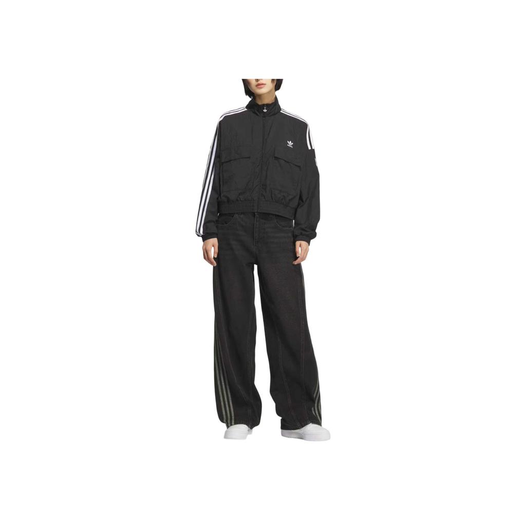 adidas Originals Giacca con Zip e Collo Alto Monocolore da Donna KG8512