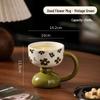 Shangqi Ceramic Vintage Flower Mug
