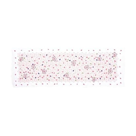 Yamamoto Jin Shoten Fukukoi Fluffy Double Gauze Tenugui Towel, Cherry Blossom, Approx. 32x89cm, Made in Japan
