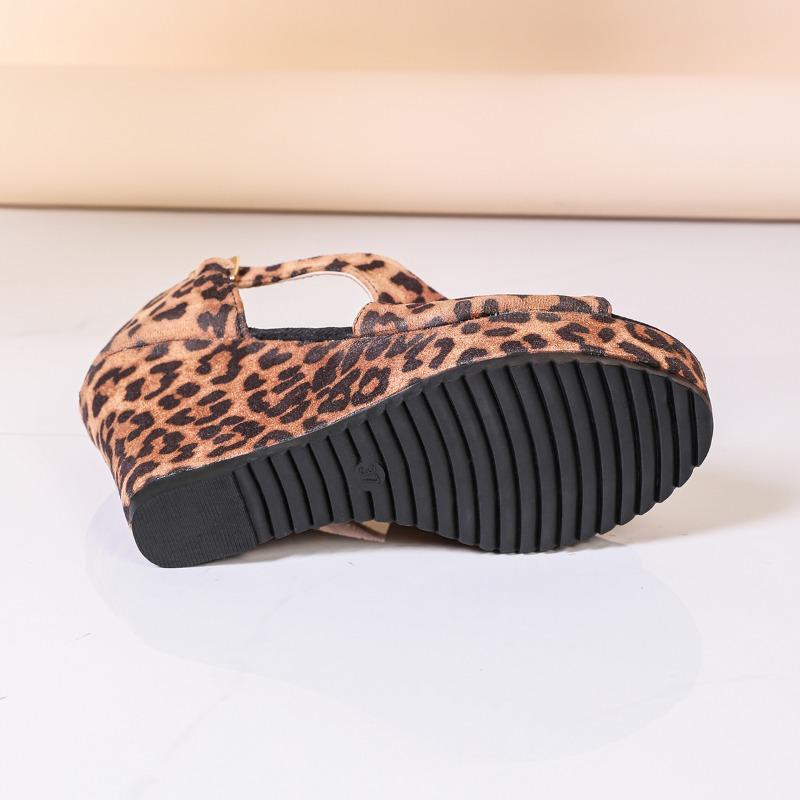 Moda 2025 Sandalias Zapatos de Mujer Suela Gruesa Sandalias de Cuña de Moda Boca de Pez Punta Abierta Sandalias Elegantes para Mujer