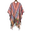 Women'S Bohemian Shawl Travel Ethnic Large Cape Fashion Winter Tassel Warm Scarf