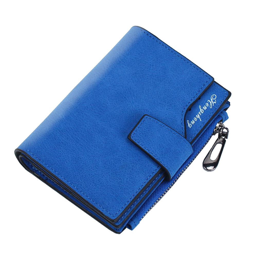 Fashion Women Wallet PU Leather Elegant Lady Wallets Hasp Zipper Design Short Coin Purse ID Card Holder