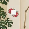 Decorative Stickers for The Wall Switch In The Background of The Living Room Entrance with Painted Romantic Roses