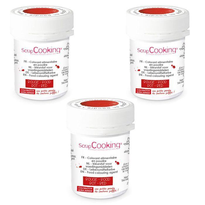 Colorant alimentaire en poudre 15 g - rouge