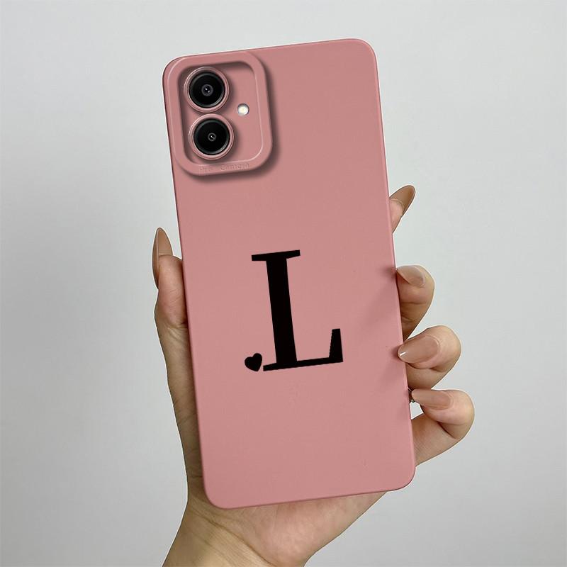 Case For Samsung A07 Cute Lover Letters Soft Phone Back Cover For Galaxy A07 4G Full Protection Liquid Silicone Shockproof Funda
