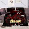 Personalized Name Custom Simulation Spider Web Print Blanket Home Travel Sofa Bedding Cover Blanket Christmas Gift for Friends