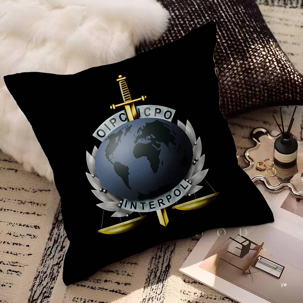 IInterpols LOGO Pillowcase Toon Gift Cushion Cover Bedroom Home Sofa Chair Seat Decor Pillow Case