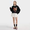 Fila CNY Bereit zum Abheben Frühjahrsmode Trendig Retro Sportlich Lässig Vielseitig Bequem Baumwolle Hoodie Lockerer Schnitt Unisex Hoodies Schwarz F11M619225FBK