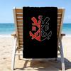 Football Club Printed Beach Towel, Super Soft Microfiber, Perfect Gift Birthday, for Pool, Beach, Travel, for family and friends