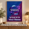 Volvo Trucks Custom Name Text 5D Diamond Painting Kit DIY Full Drill Diamond Art Decoration