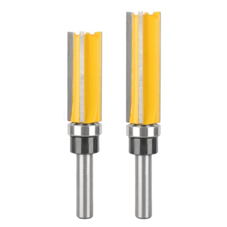 

Industrial 4 Flute Router Bit Wood Trimmer Cutter Suitable for Precise Wood Milling Edging Cutting 2PCS 8MM Shank Design 1