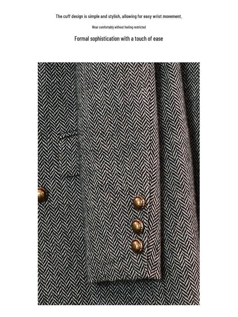 Chic Women's Suit Jacket: Autumn/Winter Versatile Style - Cool, Trendy, and Regular Fit.