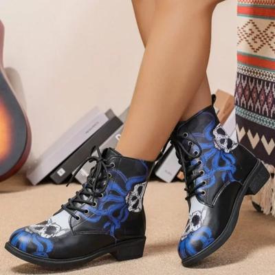 Winter Damenstiefel mit runder Spitze, gemischte Farben, kurzer Schaft, Damenschuhe im Angebot 2024, Mode-Schnürstiefel für Damen, Damenstiefel