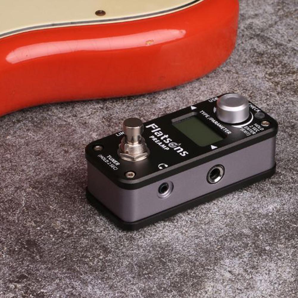 FLATSONS Multifunctional Preamp Effector Guitar Effect Pedal Processor Universal Guitar Bass Effectors Stringed
