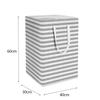 75L Folding Laundry Basket with Handles Durable Dirty Cloths Basket Hotel Bathroom Clothes Storage Bag and Toys Organizer ZYL005