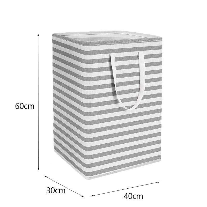 75L Folding Laundry Basket with Handles Durable Dirty Cloths Basket Hotel Bathroom Clothes Storage Bag and Toys Organizer ZYL005