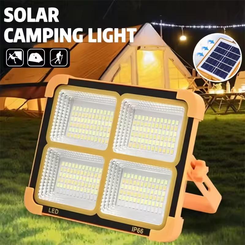 Solar Waterproof Outdoor Lamp Super Bright Emergency Flood Light for Camping