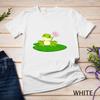 Flower Pond Frog Unisex T-Shirt Mens Womens Tees Top