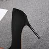 Women Fetish 9 .5cm High Heels Wedding Classic Pumps Lady Stiletto Point Toe Red Heels Black Office Stripper Crystal Shoes