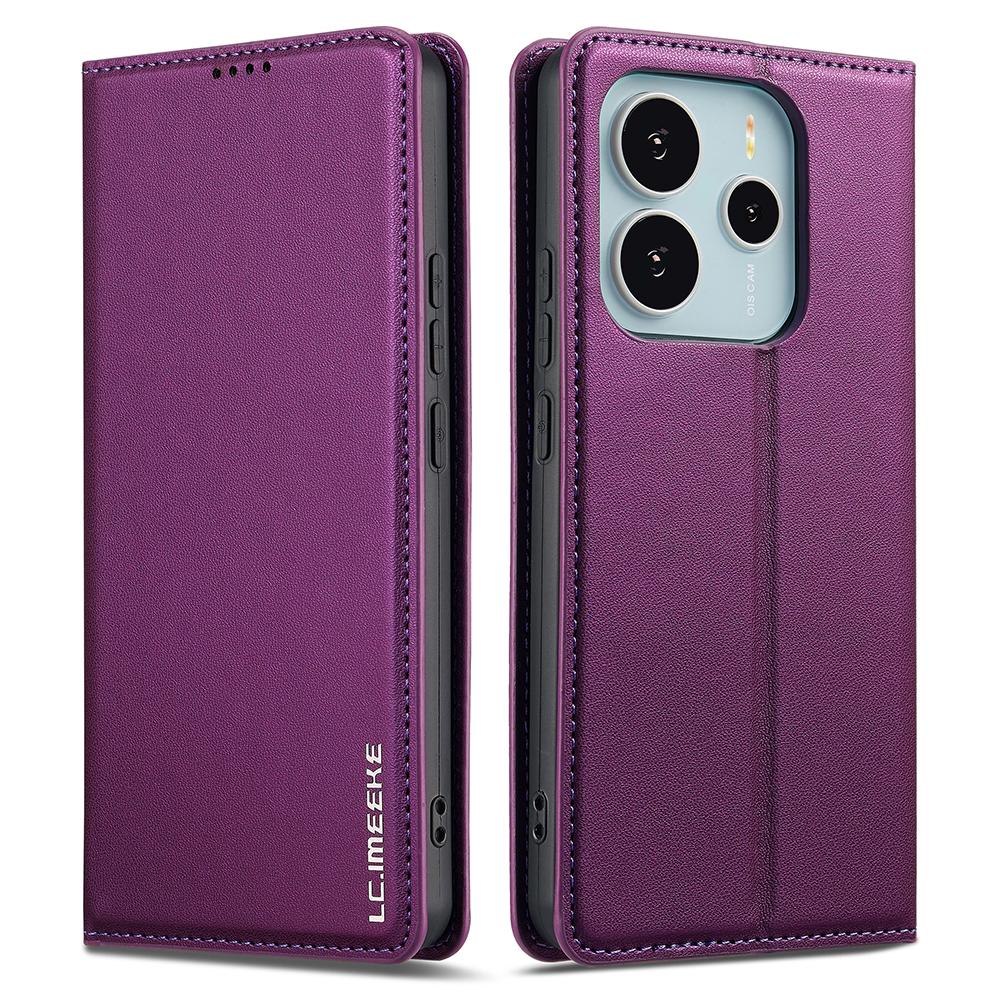 

Серія LC.IMEEKE L1 для Xiaomi Redmi Note 14 4G (164,84 мм) Чохол PU Шкіряний Гаманець Підставка Захисна Кришка для Телефону Purple