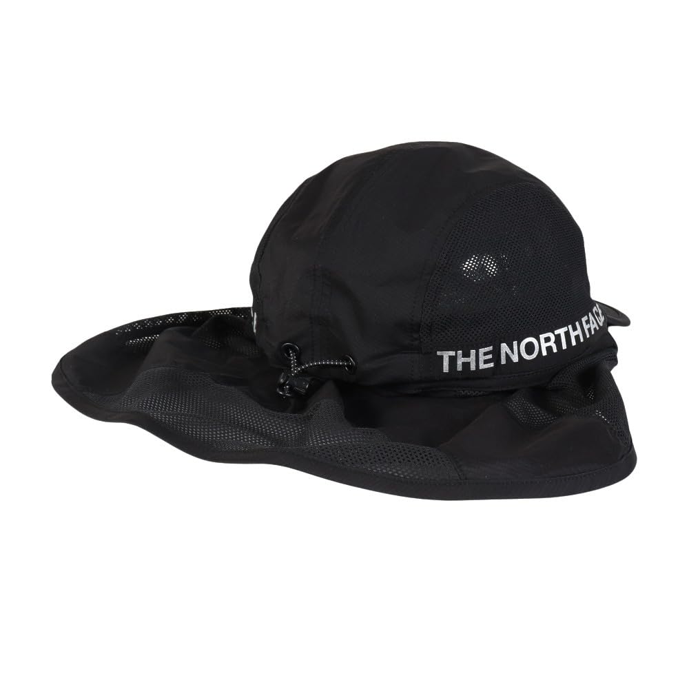 The North Face Run Shield Removable Size L Cap, Unisex, Water-Repellent, Lightweight, Shield, Black,