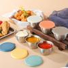 Barbecue Dipping Cup Stainless Steel Dipping Sauce Cup Outdoor Portable Seasoning Dish Salad Jam Cup Western Seasoning Dish
